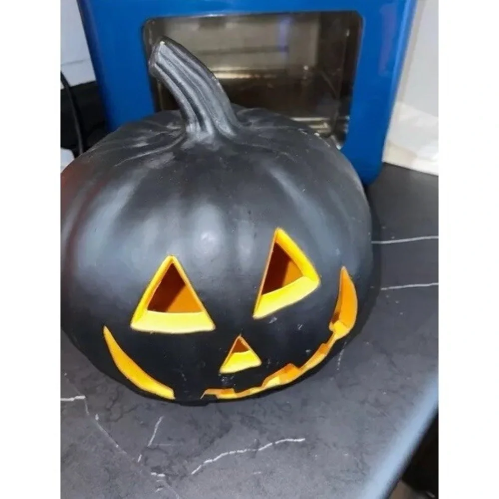 Blow Mold Light Up Jack O Lantern Pumpkin